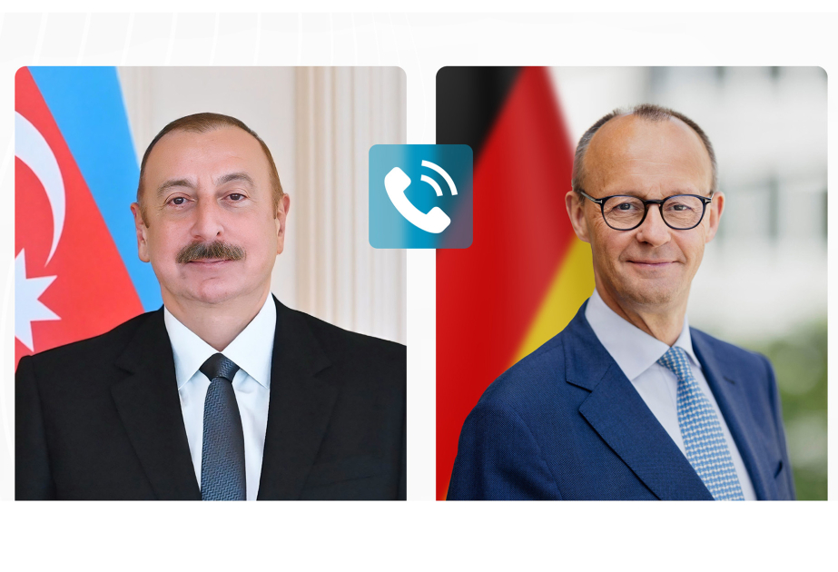 اتصال هاتفي بين الرئيس الأذربيجاني إلهام علييف والمستشار الألماني