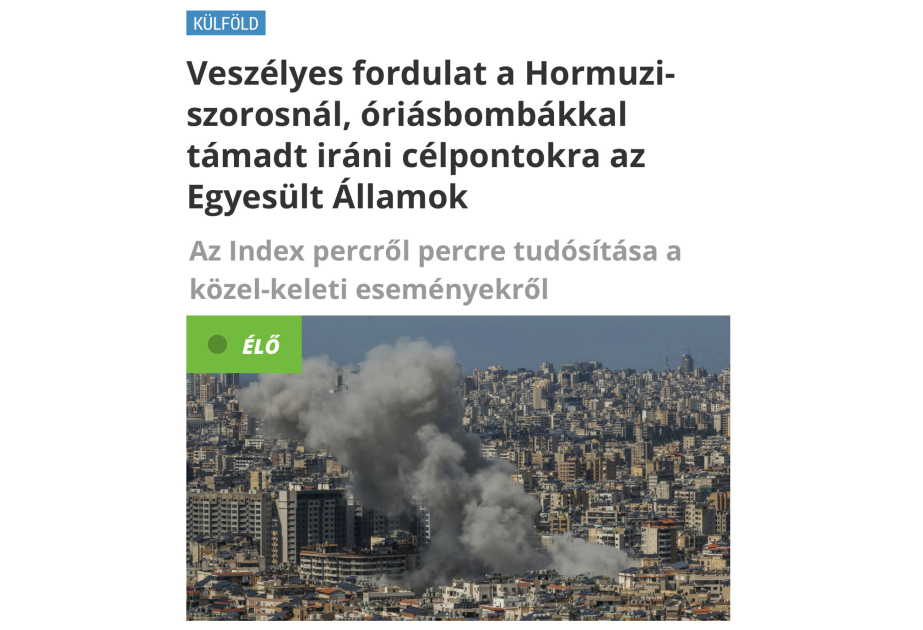Macarıstan mediası: İran ətrafında gərginlik və Yaxın Şərqdə müharibə təhlükəsi artır