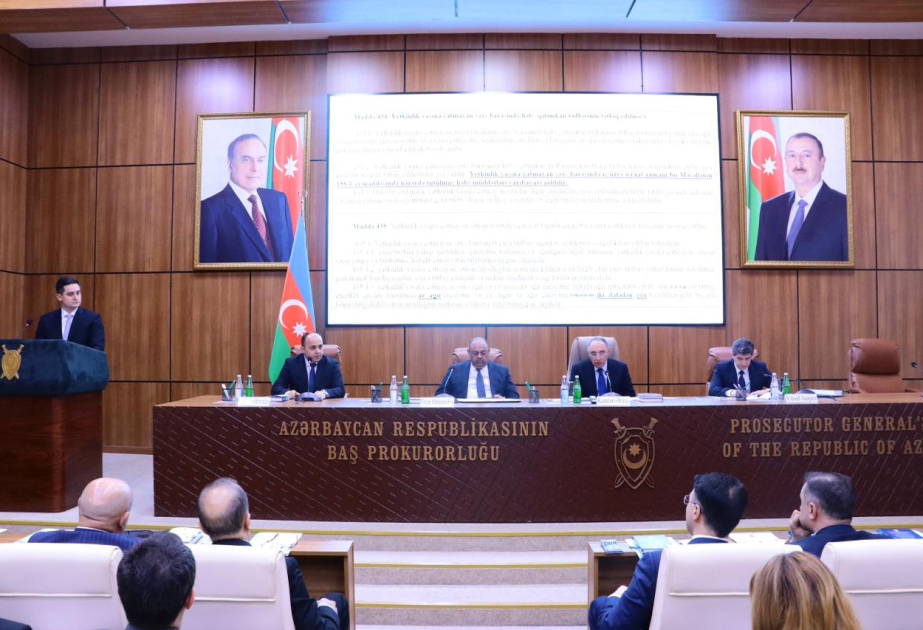 Baş prokuror yanında Elmi-Məsləhət Şurasının üzvləri təkliflər irəli sürüblər