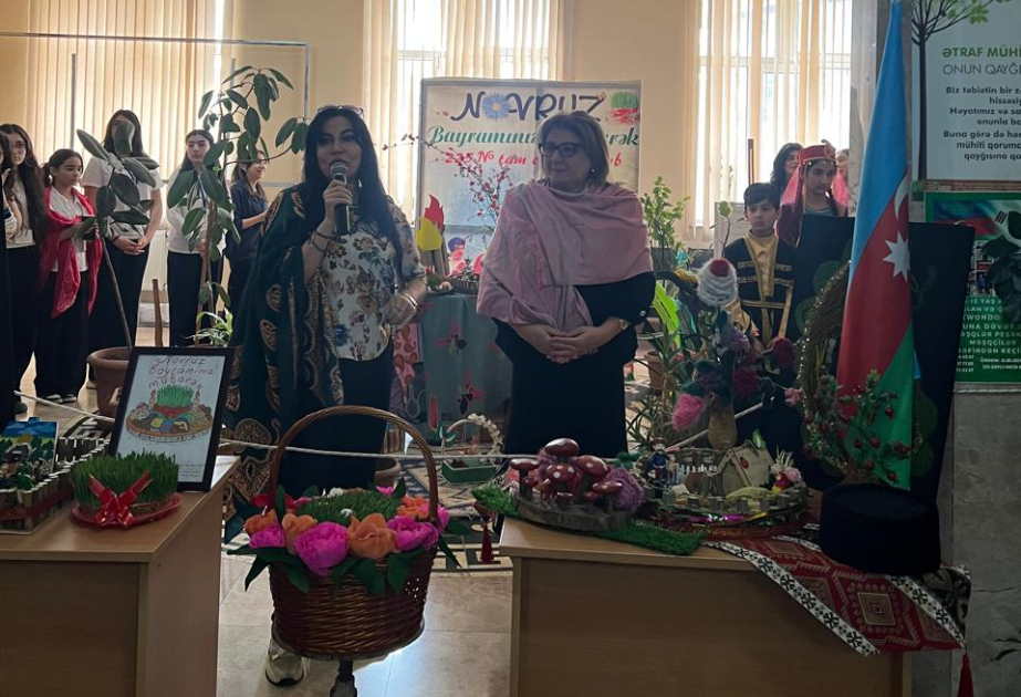 Şagirdlərin Novruz ənənələrinə bağlılığı 225 nömrəli məktəbdəki şənlikdə bir daha əks olunub