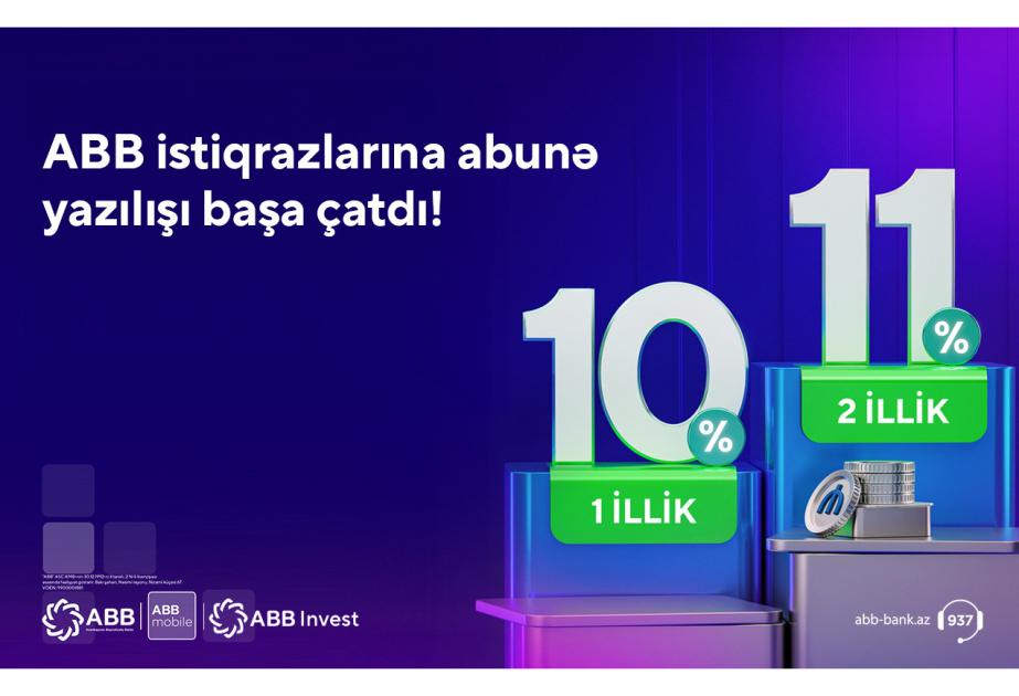 ABB istiqrazlarına abunə yazılışı uğurla başa çatıb!