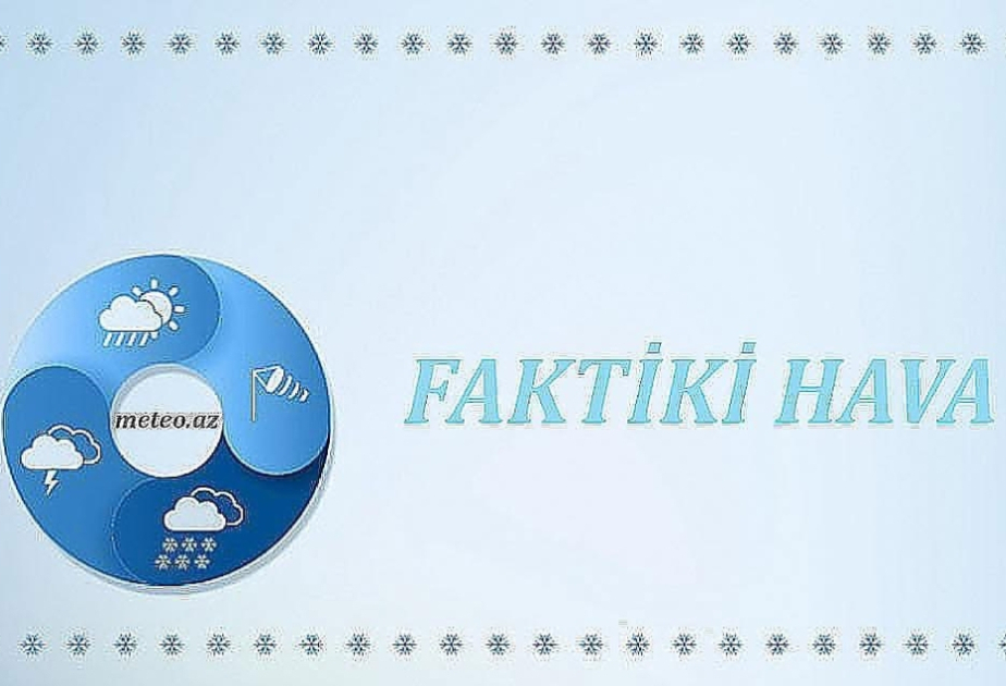 Ölkə ərazisinin bəzi yerlərində yağıntılı hava müşahidə olunub, Şahdağa qar yağıb