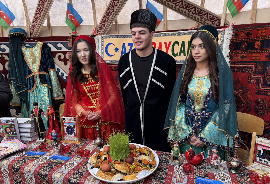 Юрта, посвященная Азербайджану, украсила Новруз в Астане ВИДЕО