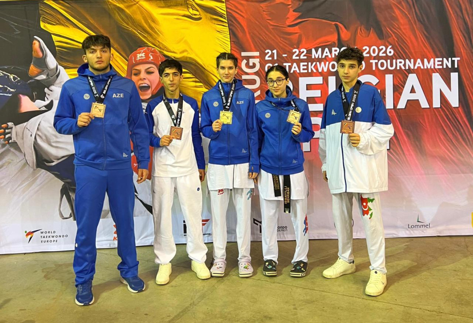 Azərbaycan taekvondoçuları Belçikada 6 medal qazanıblar
