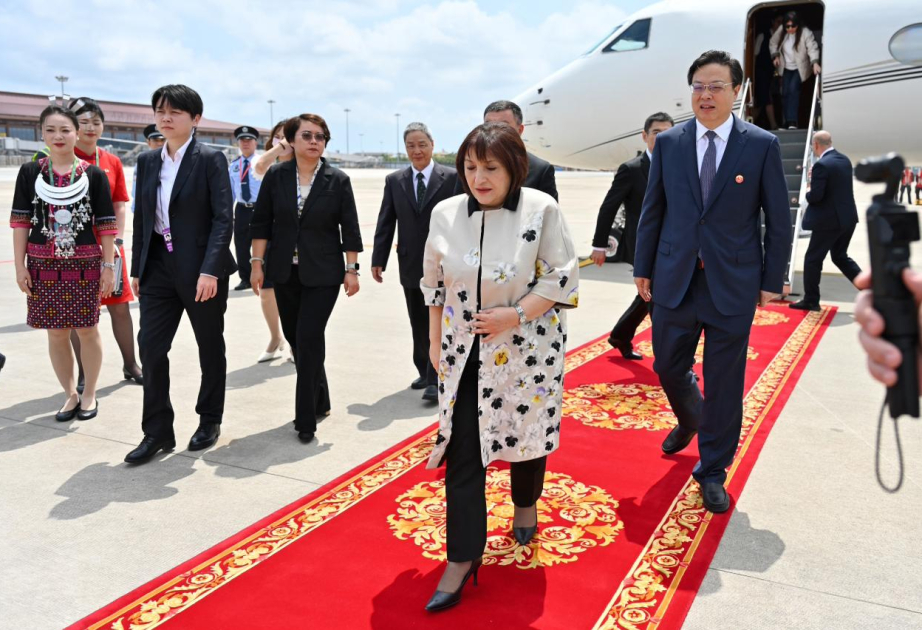 Presidenta de Milli Majlis llega a China para participar en el Foro de Boao para Asia
