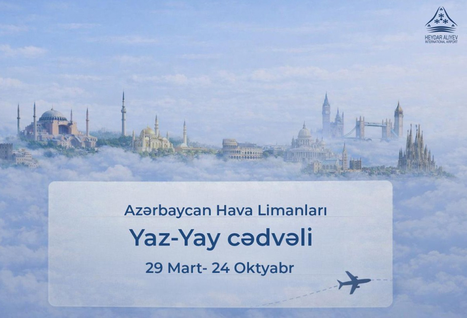 El Aeropuerto Internacional Heydar Aliyev pasa al horario de verano