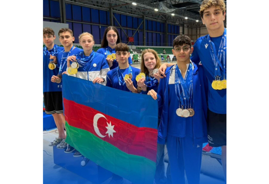Azerbaijani swimmers win 47 medals at Kutaisi Open Spring Cup