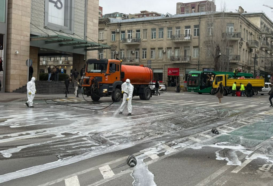 Amplia jornada de limpieza en Bakú tras fuertes lluvias
