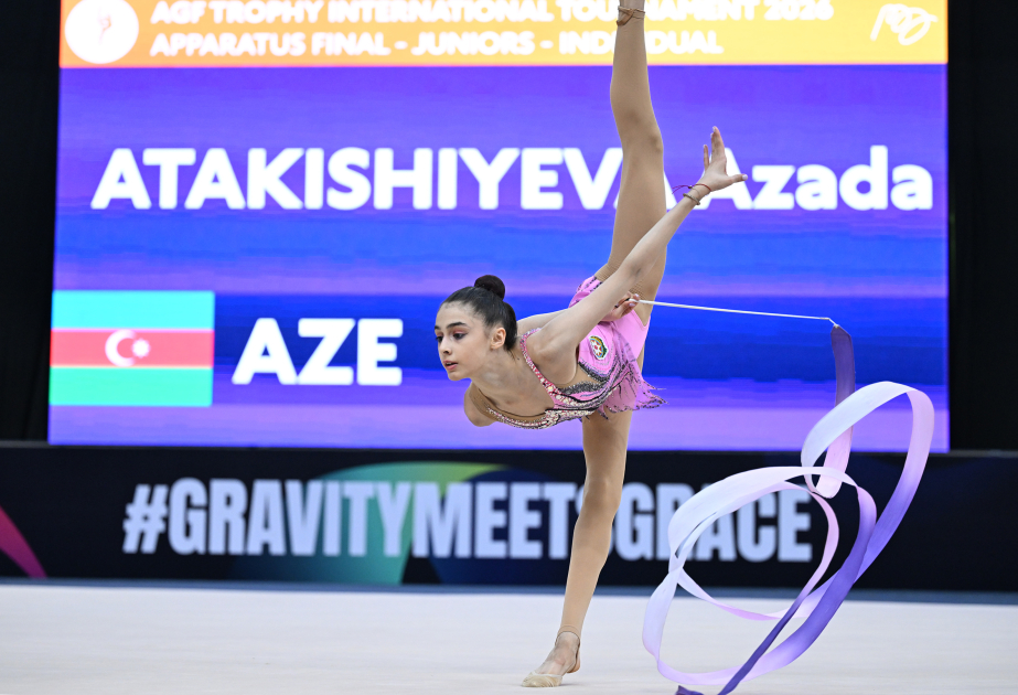 Азербайджанская гимнастка завоевала еще одну медаль на AGF Trophy