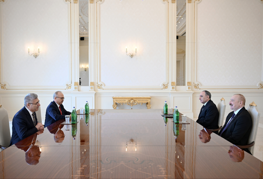 El Presidente Ilham Aliyev recibe al Fiscal General del Tribunal Supremo de Türkiye