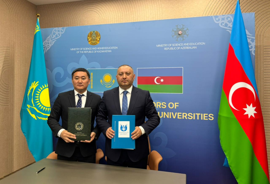 ADAU ilə Qazaxıstanın ali təhsil müəssisələri arasında memorandum imzalanıb