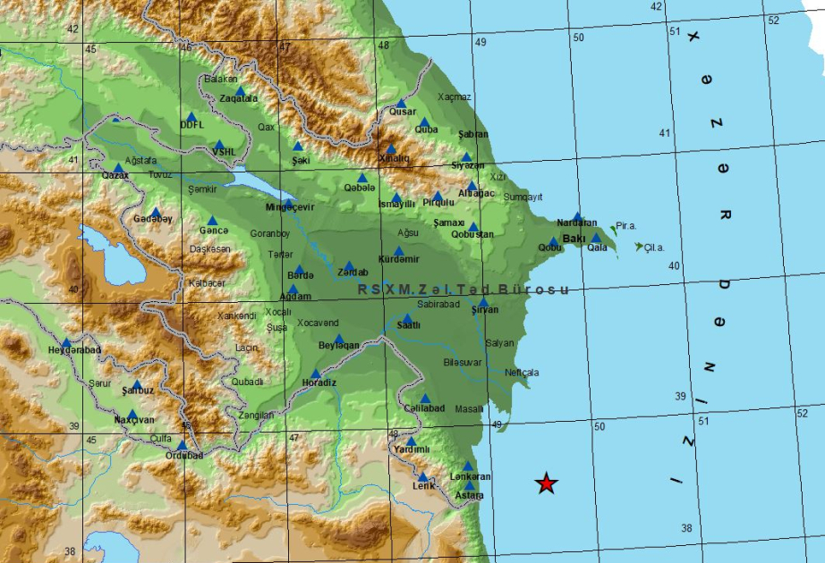 Sismo de magnitud 5,3 sacude el Mar Caspio