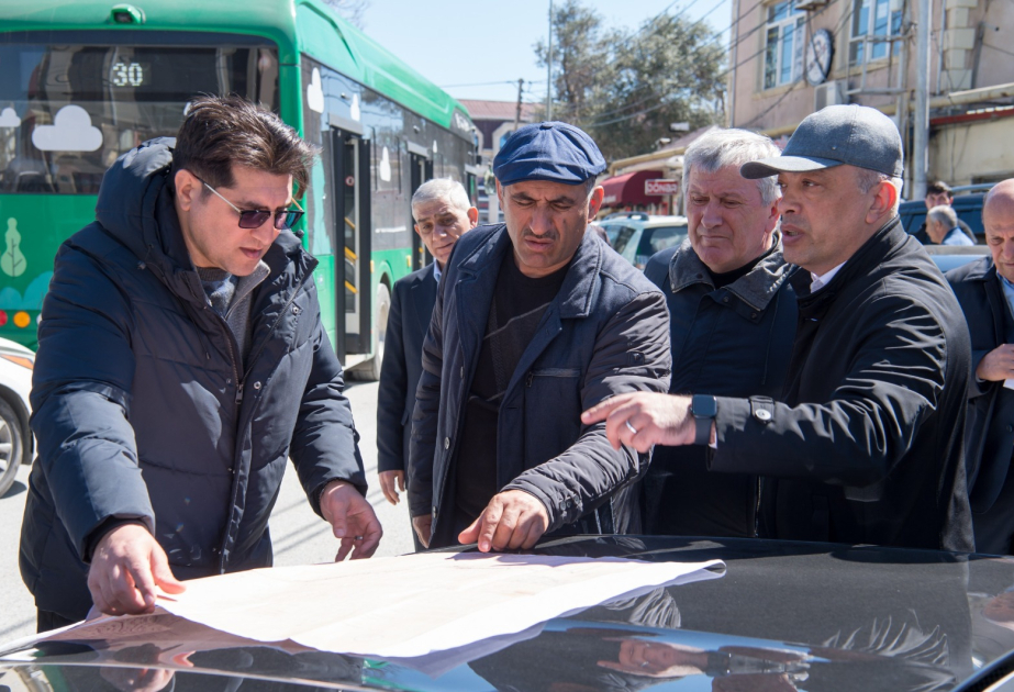 ADSEA sədri ərazidə kollektorun tikinti-bərpa işlərinin gedişatı ilə tanış olub