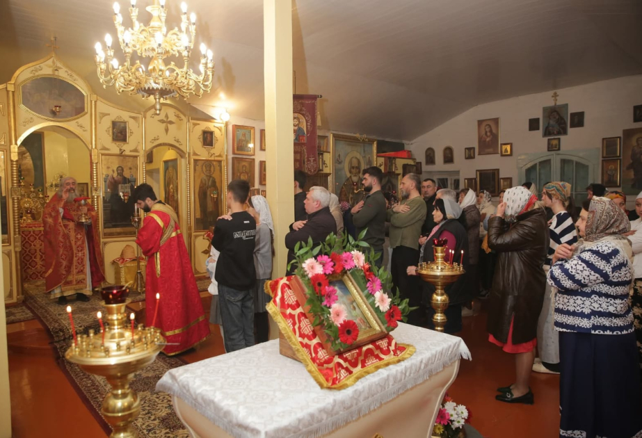 Православные в северном регионе Азербайджана отмечают праздник Пасхи