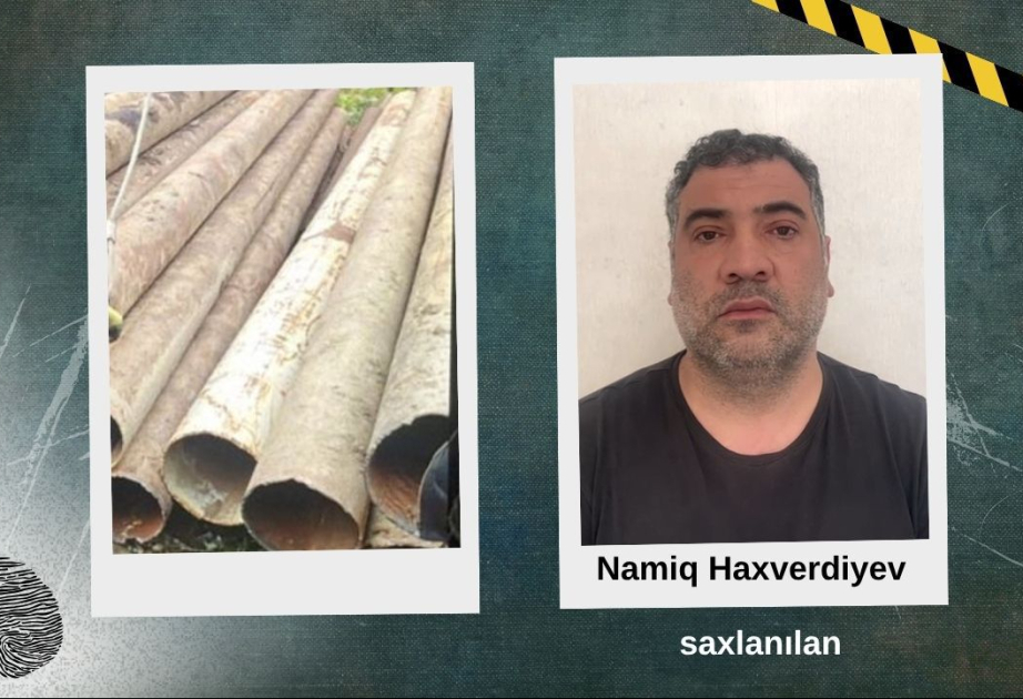 Ağsuda su borularını oğurlayan şəxs saxlanılıb VİDEO