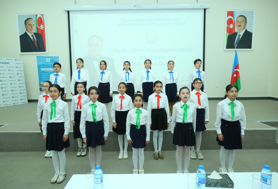 Gənclərin iştirakı ilə Binəqədidə konfrans – Ulu Öndərin irsi yad edilib
