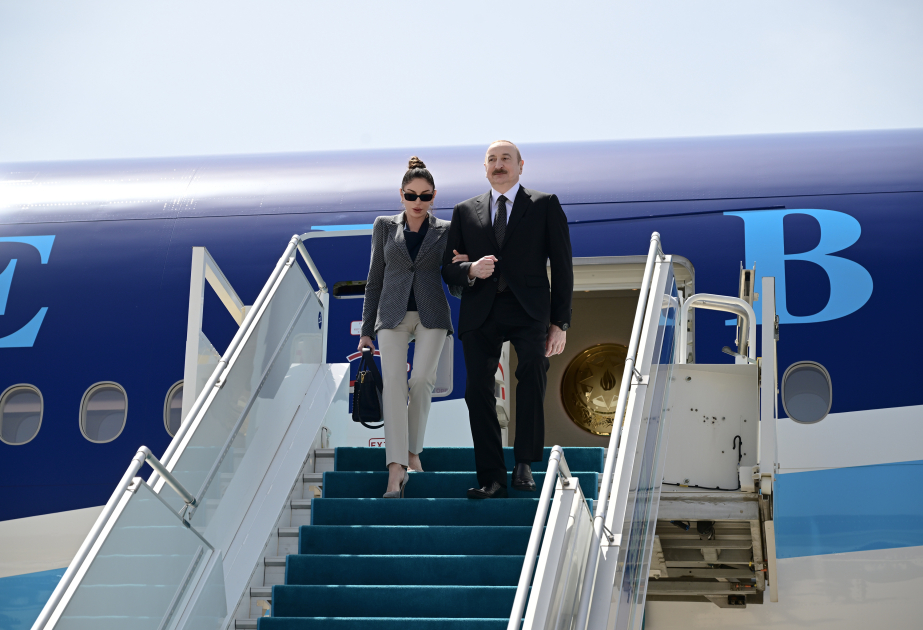 President of Azerbaijan Ilham Aliyev arrived in Türkiye for working visit VIDEO