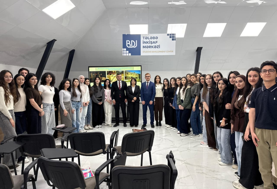 BDU tələbələri işğaldan azad edilmiş ərazilərdəki tarixi abidələrin vəziyyəti ilə bağlı məlumatlandırılıb