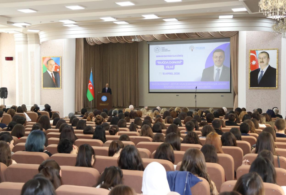 “Buğda dənəsi”nin müəllifi Sərkan Bayram həyat hekayəsini BSU tələbələri ilə bölüşüb