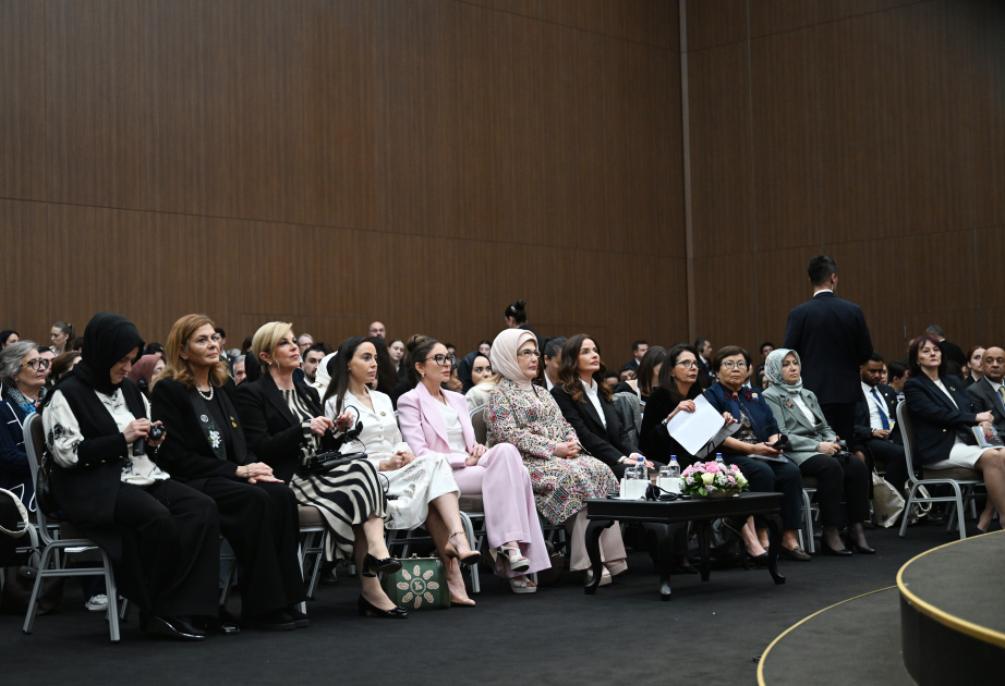 La Première dame d'Azerbaïdjan participe à un panel intitulé « Unis pour la paix en Palestine : lutter contre la destruction du système éducatif et protéger l'avenir » à Antalya VIDEO