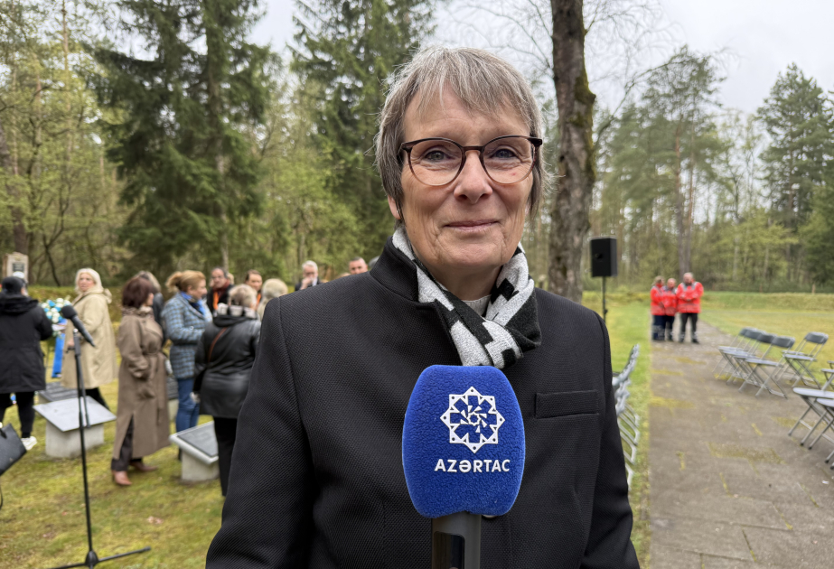 Elke Qriqlevski: Bergen-Belzen əsir düşərgəsində azərbaycanlı əsirlərin xatirə lövhəsinin açılışından çox şadıq VİDEO