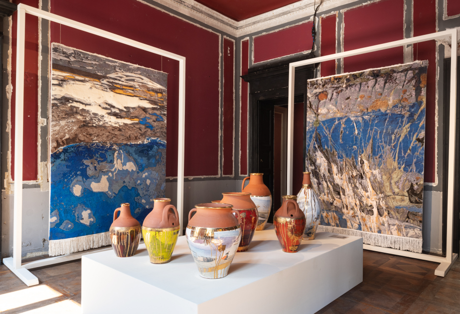 Works by Azerbaijani artist Aida Mahmudova exhibited in Italy