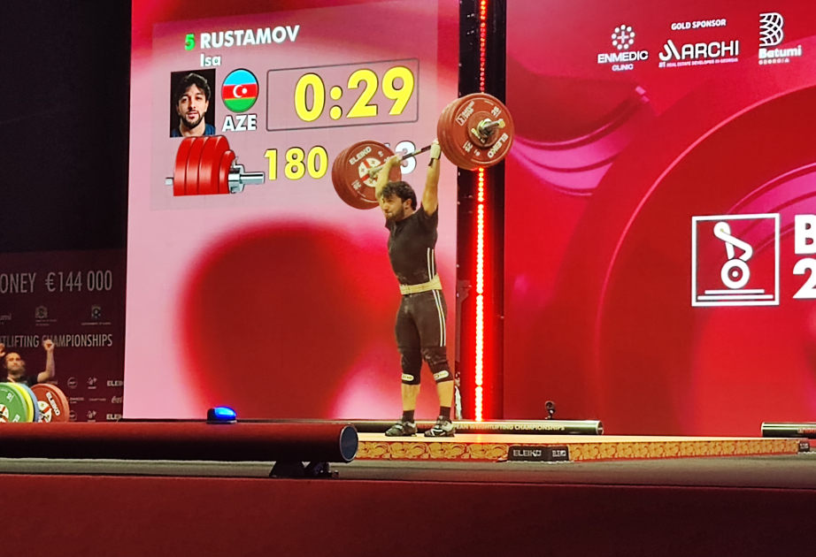 Azerbaijani weightlifter secures silver at European Championships