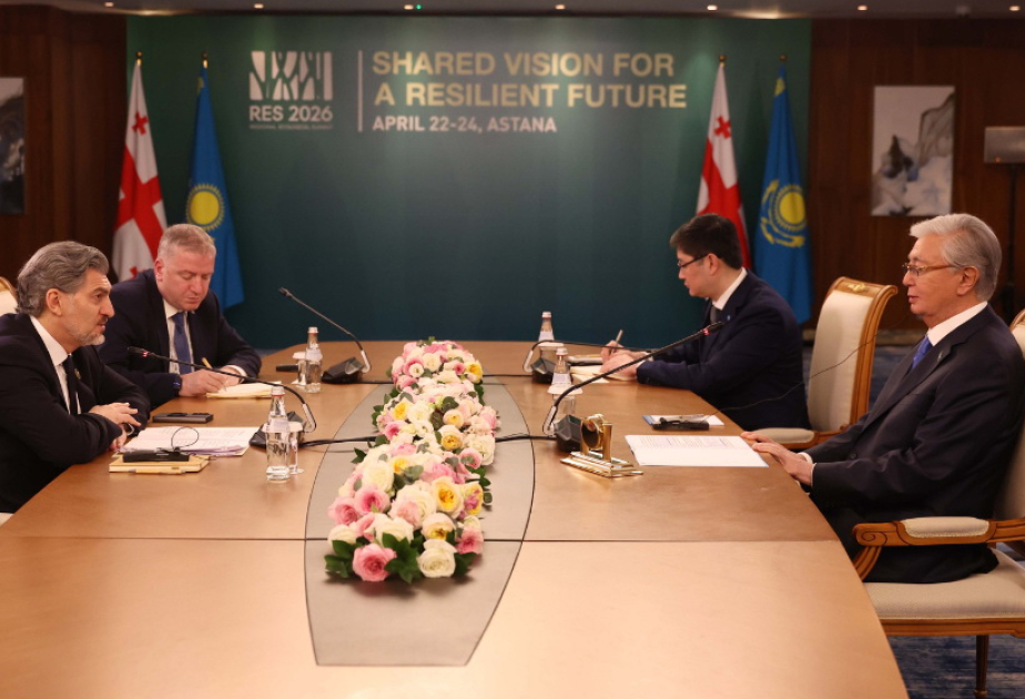 Les présidents géorgien et kazakh discutent du Couloir médian