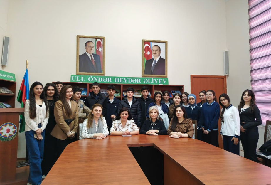Ümumdünya Kitab və Müəlliflik Hüququ Günü münasibətilə kitabxanaya maarifləndirici ekskursiya təşkil edilib