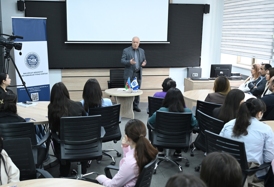 جامعة باكو الحكومية تواصل مشروع "دروس البروفيسور إيمان قولييف" بمناسبة ذكرى ميلاده الـ115