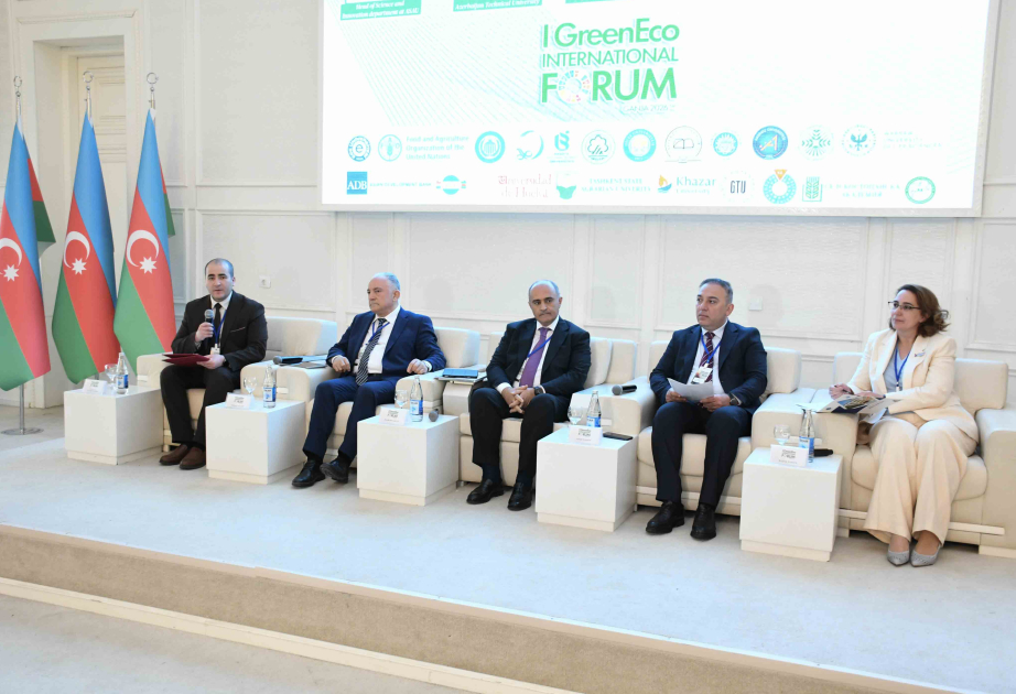 Gəncədə beynəlxalq forum: I Yaşıl İqtisadiyyat VİDEO