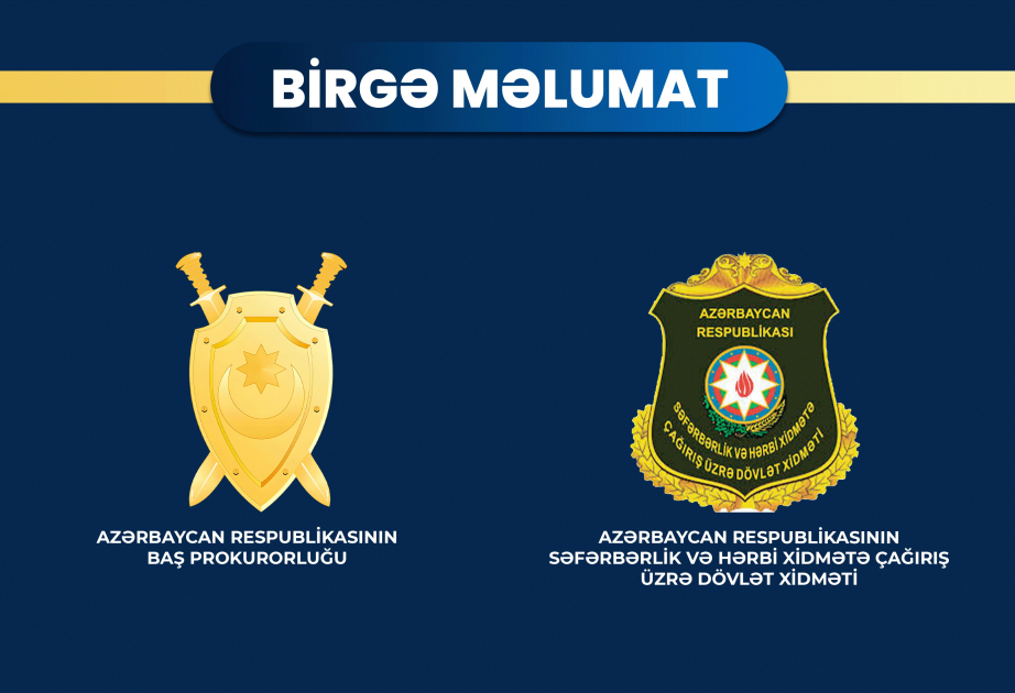 Hərbi xidmətdən möhlət hüququnun verilməsi müqabilində rüşvət almaqda təqsirləndirilən 8 vəzifəli şəxs həbs edilib