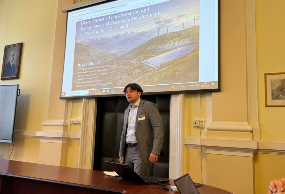 UNEC researcher highlights Garabagh’s green development model at international conference in Hungary