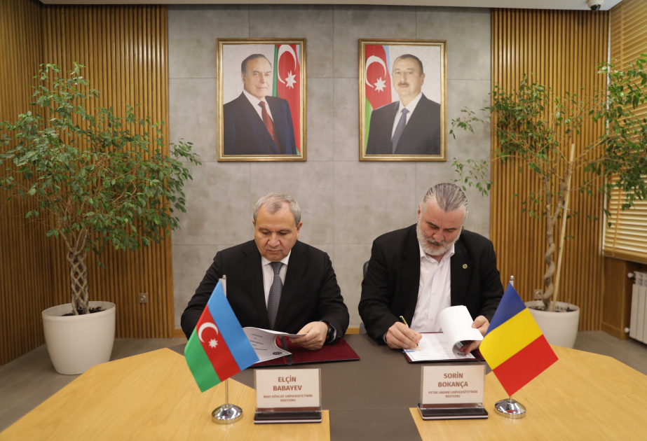 BDU ilə Rumıniyanın Petre Andrei Universiteti arasında əməkdaşlıq memorandumu imzalanıb