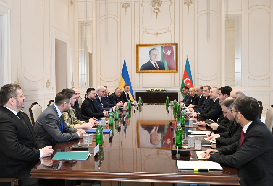 President Ilham Aliyev held expanded meeting with President of Ukraine in Gabala