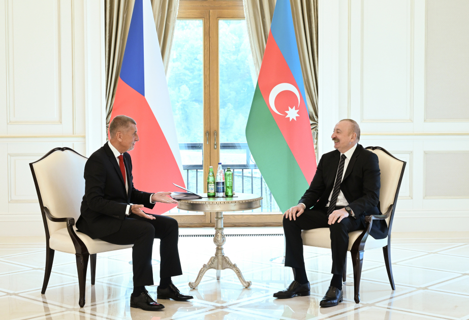 President of Azerbaijan Ilham Aliyev held one-on-one meeting with Prime Minister of the Czech Republic in Gabala