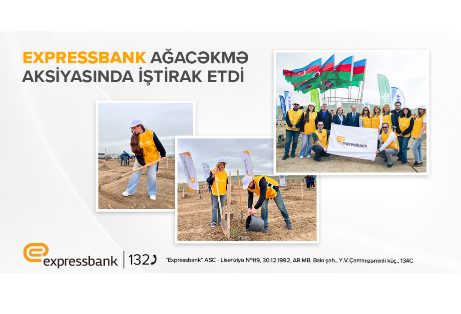 “Expressbank” “1 milyon ağac” təşəbbüsünə növbəti dəfə qoşulub