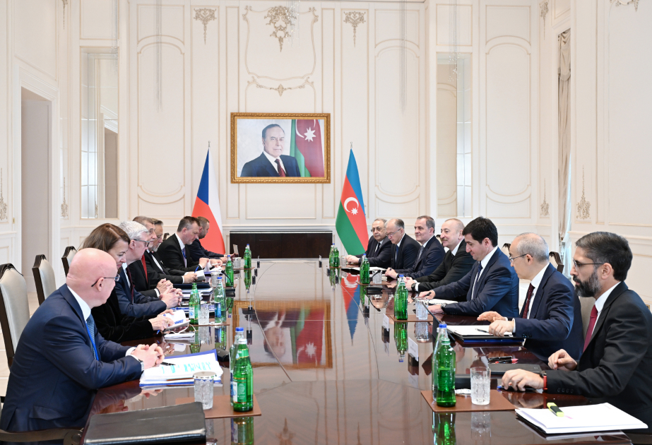 President of Azerbaijan Ilham Aliyev held expanded meeting with Prime Minister of the Czech Republic in Gabala VIDEO
