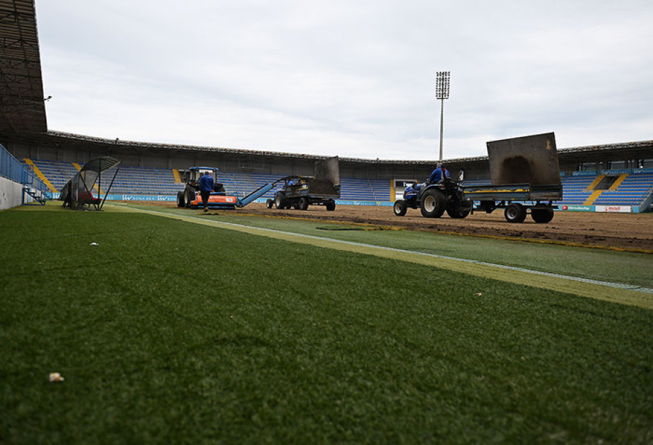 Mərdəkanda yerləşən stadion yenilənir