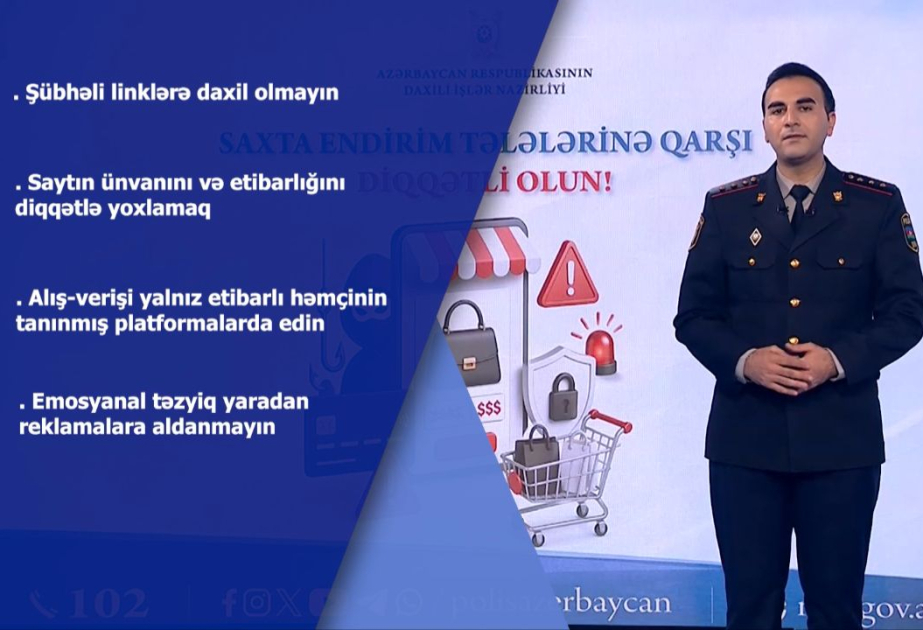 DİN: Sosial şəbəkələrdə cəlbedici reklamlara qarşı diqqətli olun VİDEO