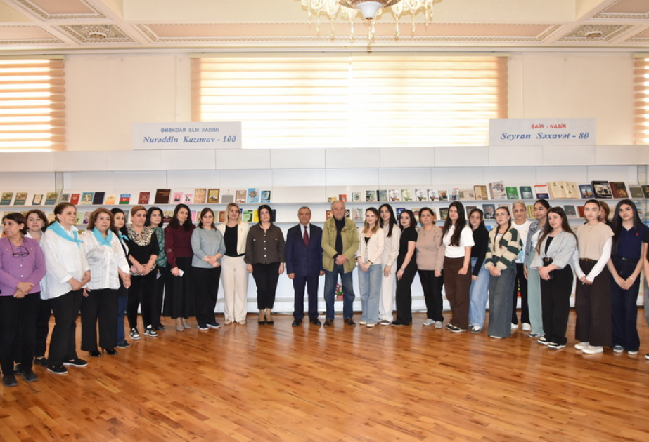 Milli Kitabxanada Seyran Səxavətin 80 illiyinə həsr olunmuş kitab sərgisi açılıb