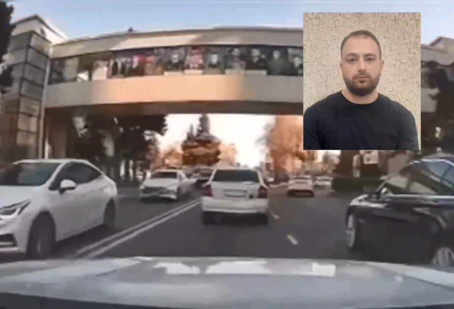 Avtoxuliqanlıq edib videosunu sosial şəbəkədə paylaşan sürücü həbs olunub