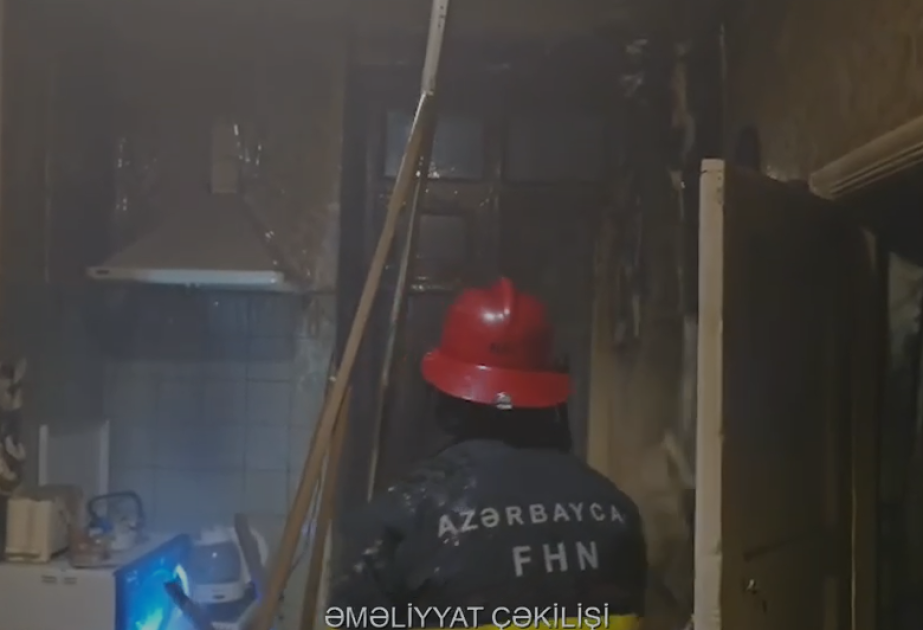Nəsimi rayonunda yaşayış binasında yanğın baş verib, bir nəfər ölüb