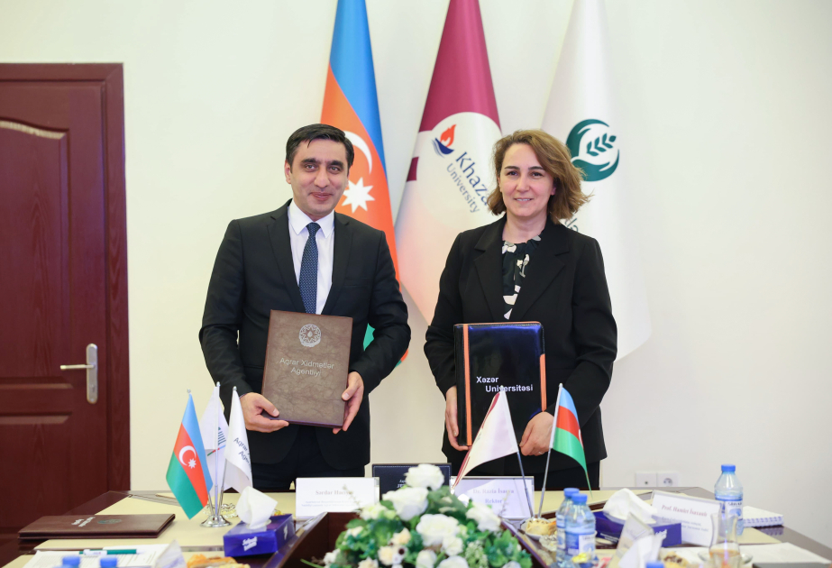 Aqrar Xidmətlər Agentliyi ilə Xəzər Universiteti arasında Anlaşma Memorandumu imzalanıb