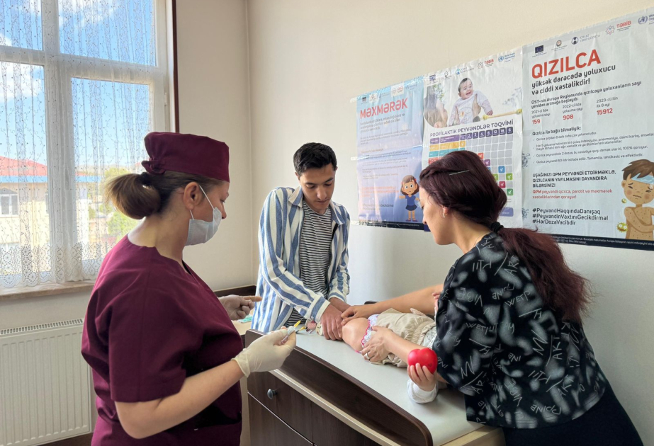 Naxçıvanda 290 uşaq peyvəndə cəlb edilərək immunlaşdırılıb
