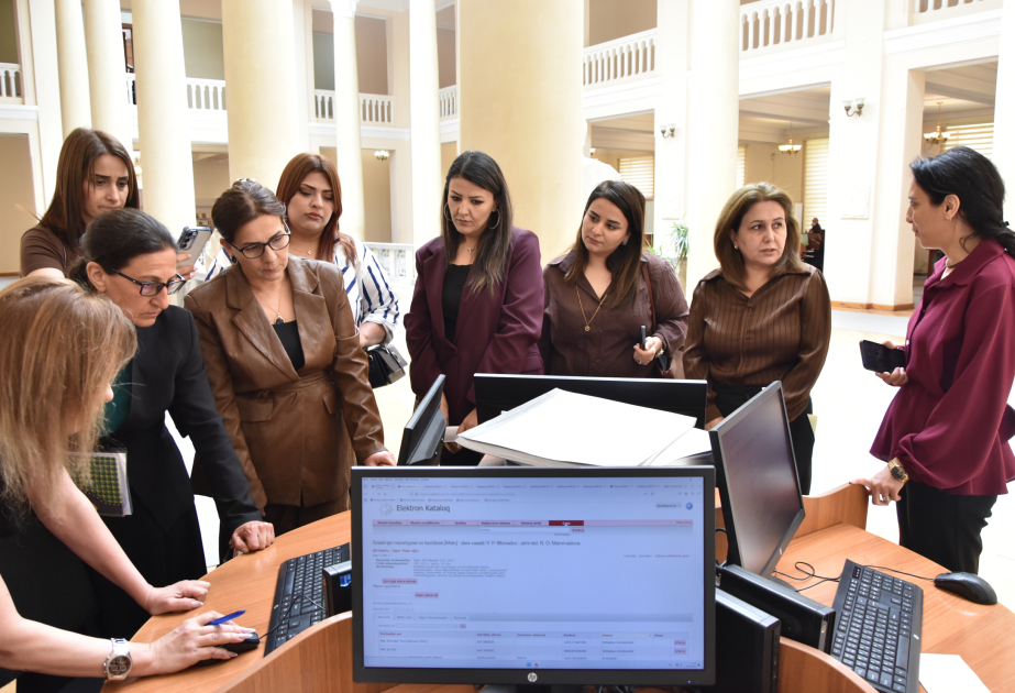 Naxçıvan kitabxana əməkdaşları Milli Kitabxanada qabaqcıl təcrübə ilə tanış olublar