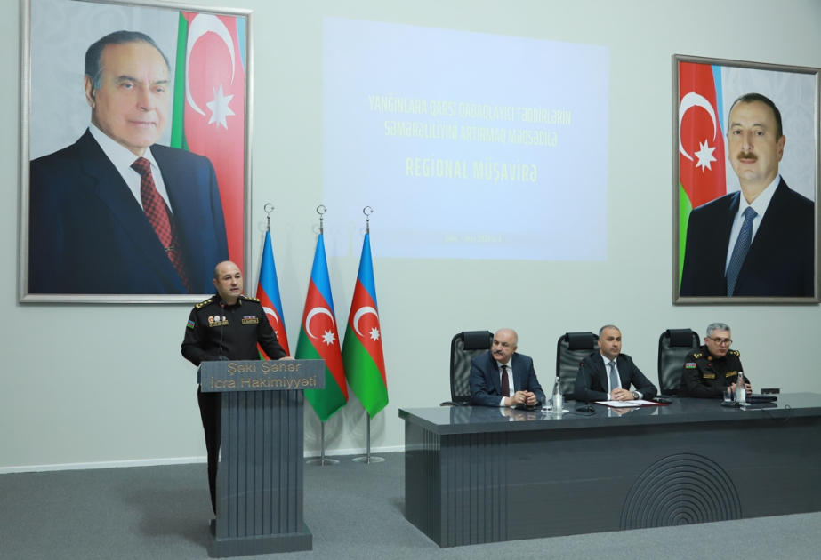 Şəkidə yanğın təhlükəsizliyi ilə bağlı regional müşavirə: Qabaqlayıcı tədbirlərin səmərəliliyi artırılmalıdır