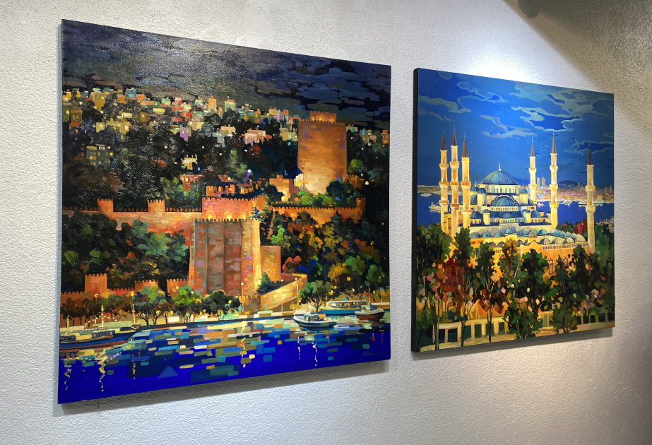 İstanbulda azərbaycanlı rəssamın fərdi sərgisi açılıb