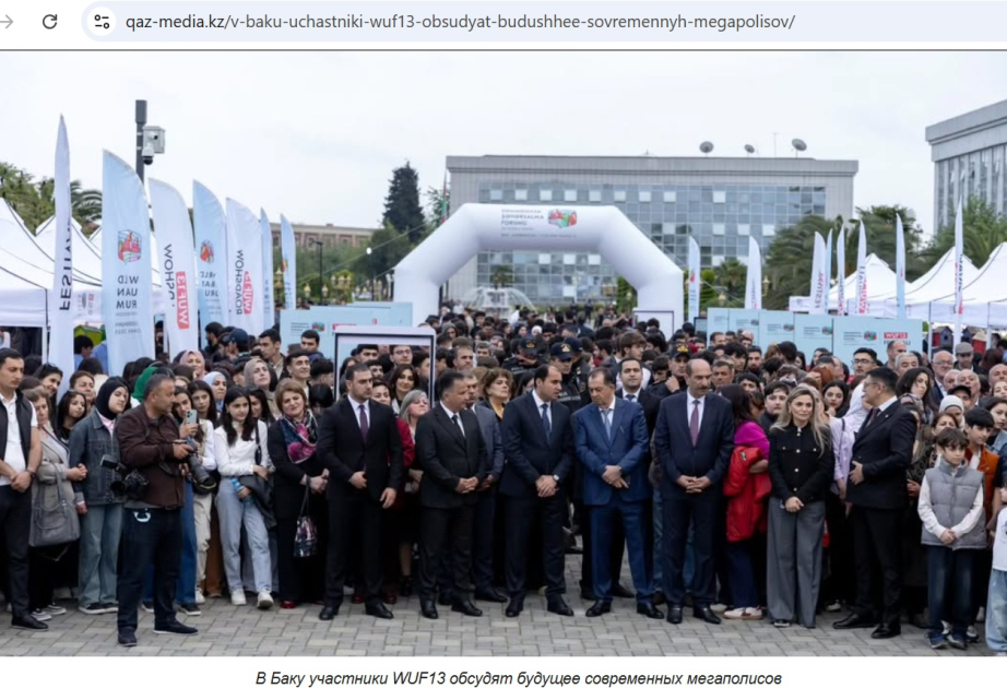 Azerbaijan’s preparations for WUF13 in spotlight of Kazakh media outlets