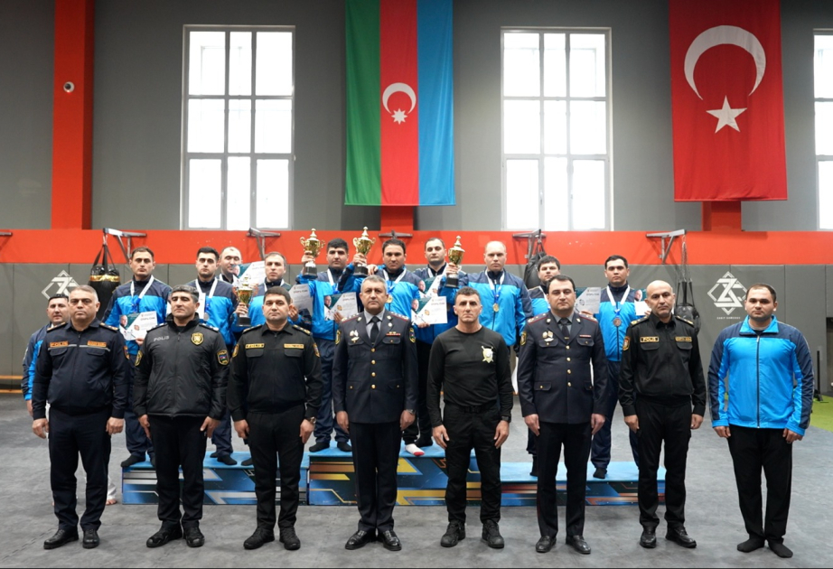 Polis əməkdaşları arasında keçirilən silahsız özünümüdafiə üzrə çempionatın qalibləri təltif olunublar VİDEO